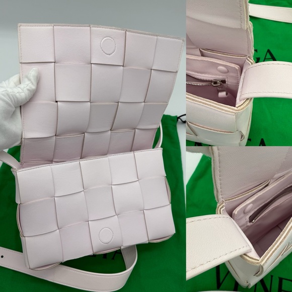 Authentic Bottega Veneer light pink small cassette bag - Picture 7 of 17